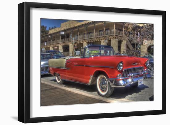 Vintage Red Car-Robert Kaler-Framed Photographic Print