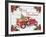 Vintage Red Truck Christmas-A-Jean Plout-Framed Giclee Print