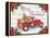 Vintage Red Truck Christmas-A-Jean Plout-Framed Premier Image Canvas