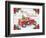 Vintage Red Truck Christmas-A-Jean Plout-Framed Giclee Print