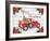 Vintage Red Truck Christmas-A-Jean Plout-Framed Giclee Print