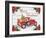 Vintage Red Truck Christmas-A-Jean Plout-Framed Giclee Print