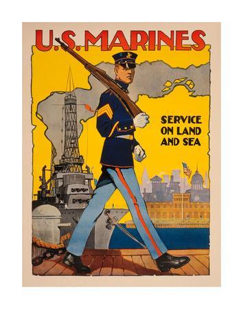 US Marines Want You Baltimore American USA US Vintage Repro Poster FREE SHIP