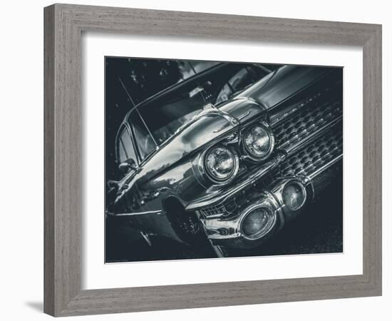 Vintage Retro American Car-David Challinor-Framed Photographic Print