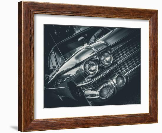 Vintage Retro American Car-David Challinor-Framed Photographic Print