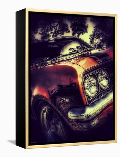 Vintage Retro American Car-David Challinor-Framed Premier Image Canvas