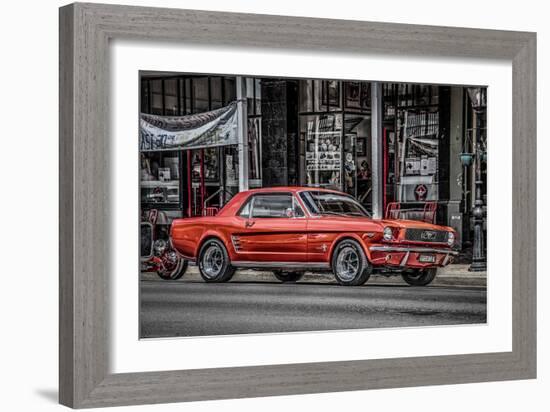 Vintage Retro American Car-David Challinor-Framed Photographic Print