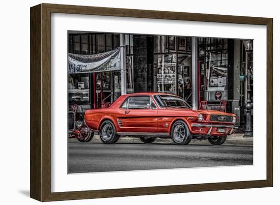 Vintage Retro American Car-David Challinor-Framed Photographic Print