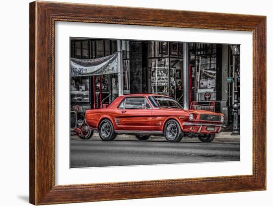 Vintage Retro American Car-David Challinor-Framed Photographic Print