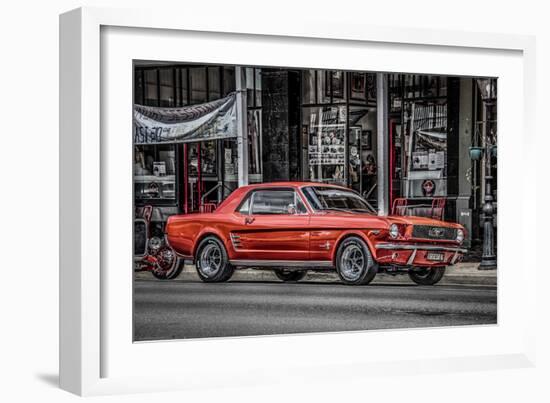 Vintage Retro American Car-David Challinor-Framed Photographic Print