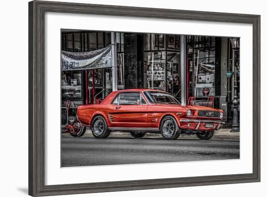 Vintage Retro American Car-David Challinor-Framed Photographic Print