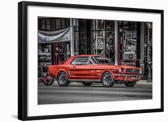 Vintage Retro American Car-David Challinor-Framed Photographic Print