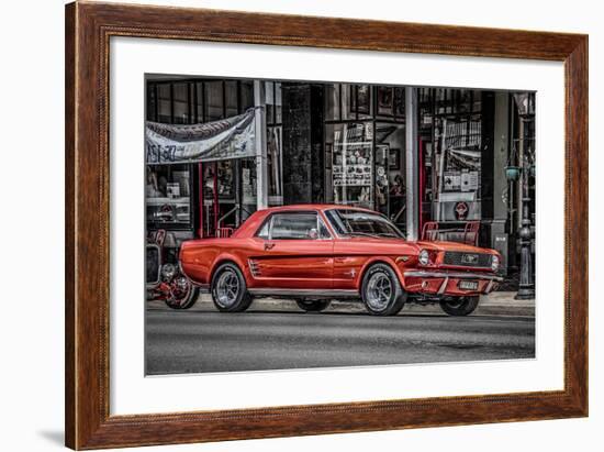 Vintage Retro American Car-David Challinor-Framed Photographic Print