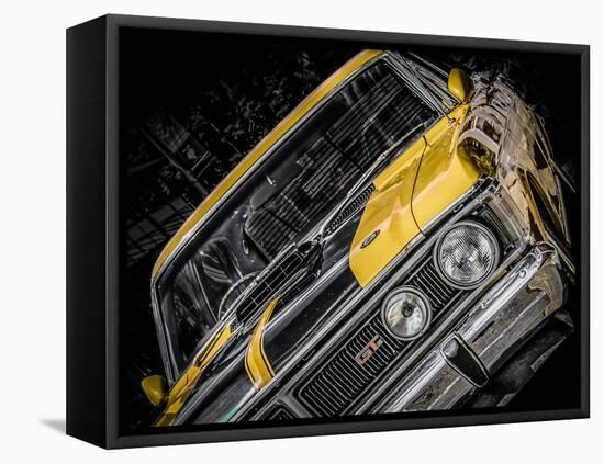 Vintage Retro American Car-David Challinor-Framed Premier Image Canvas