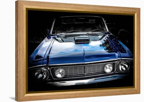 Vintage Retro American Car-David Challinor-Framed Premier Image Canvas