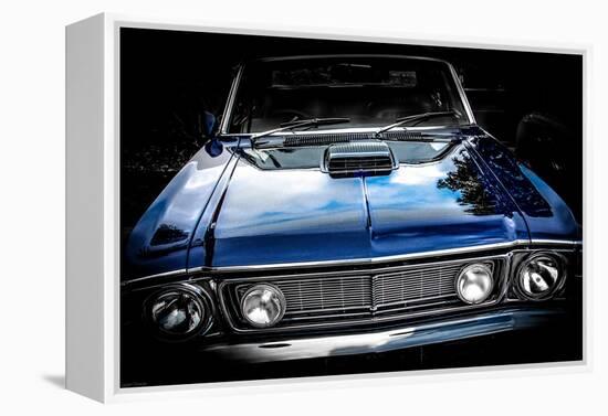 Vintage Retro American Car-David Challinor-Framed Premier Image Canvas