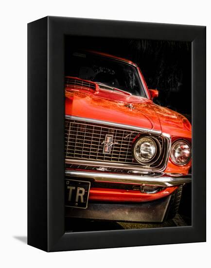 Vintage Retro American Car-David Challinor-Framed Premier Image Canvas