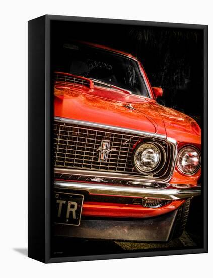 Vintage Retro American Car-David Challinor-Framed Premier Image Canvas