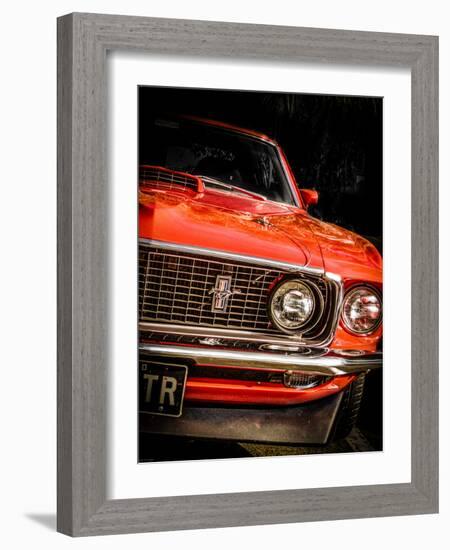 Vintage Retro American Car-David Challinor-Framed Photographic Print