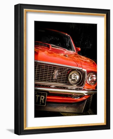 Vintage Retro American Car-David Challinor-Framed Photographic Print