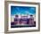 Vintage Retro Hipster Style Travel Image of India Travel Tourism Background - Red Fort (Lal Qila) D-f9photos-Framed Photographic Print