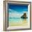 Vintage Retro Hipster Style Travel Image of Pranang Beach. Krabi, Thailand-f9photos-Framed Photographic Print