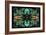 Vintage Retro Kaleidoscope Flower-Steve18-Framed Art Print