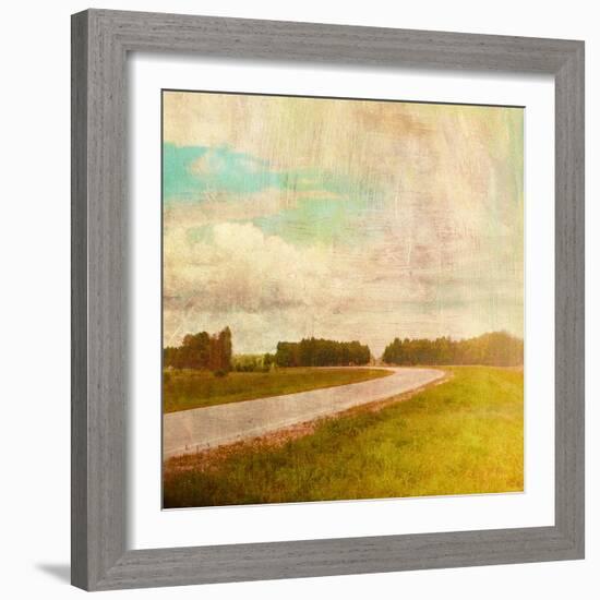 Vintage Road-Anna Polanski-Framed Art Print