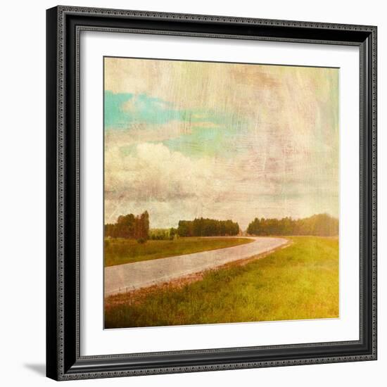 Vintage Road-Anna Polanski-Framed Art Print