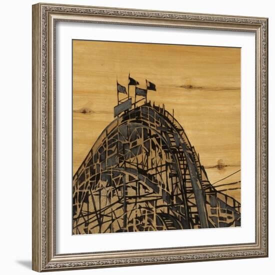 Vintage Roller Coaster-Liz Jardine-Framed Art Print