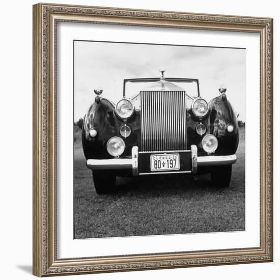 Vintage Rolls Royce Taken at a Montreal Meet of the Rolls Royce Owners Club in August, 1958-Walker Evans-Framed Photographic Print