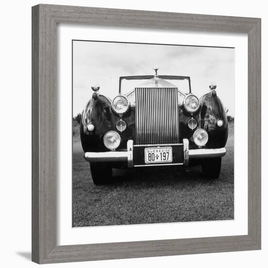 Vintage Rolls Royce Taken at a Montreal Meet of the Rolls Royce Owners Club in August, 1958-Walker Evans-Framed Photographic Print