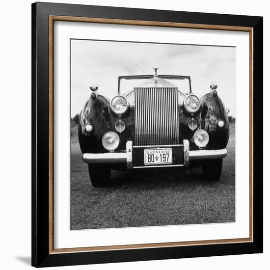 Vintage Rolls Royce Taken at a Montreal Meet of the Rolls Royce Owners Club in August, 1958-Walker Evans-Framed Photographic Print