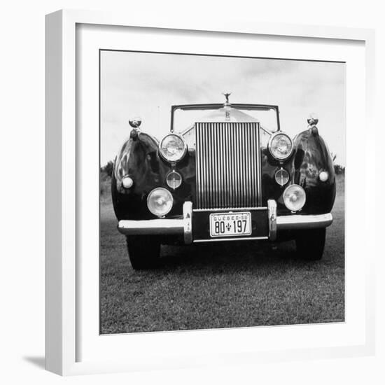 Vintage Rolls Royce Taken at a Montreal Meet of the Rolls Royce Owners Club in August, 1958-Walker Evans-Framed Photographic Print