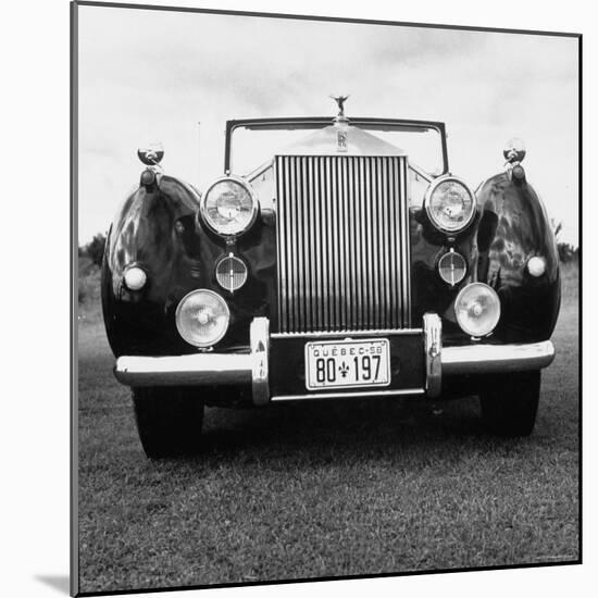 Vintage Rolls Royce Taken at a Montreal Meet of the Rolls Royce Owners Club in August, 1958-Walker Evans-Mounted Photographic Print