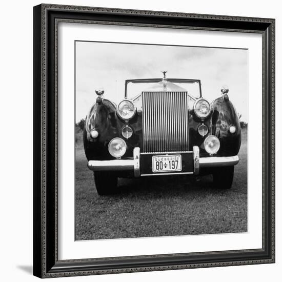 Vintage Rolls Royce Taken at a Montreal Meet of the Rolls Royce Owners Club in August, 1958-Walker Evans-Framed Photographic Print