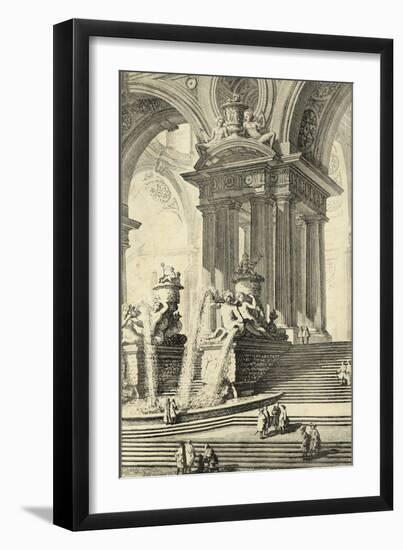 Vintage Roman Ruins IV-Giovanni Piranesi-Framed Premium Giclee Print