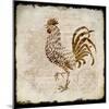 Vintage Rooster Square 2-Kimberly Allen-Mounted Art Print