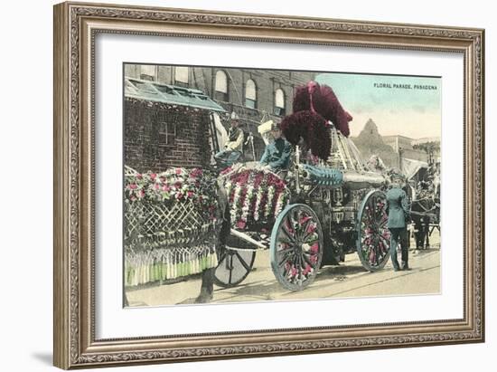 Vintage Rose Parade, Pasadena, California-null-Framed Art Print