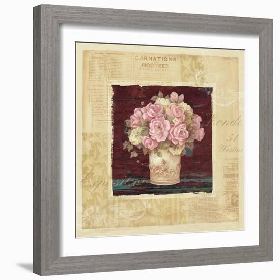 Vintage Rose Pink-Pamela Gladding-Framed Art Print