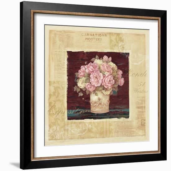 Vintage Rose Pink-Pamela Gladding-Framed Art Print