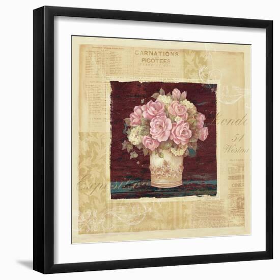 Vintage Rose Pink-Pamela Gladding-Framed Art Print