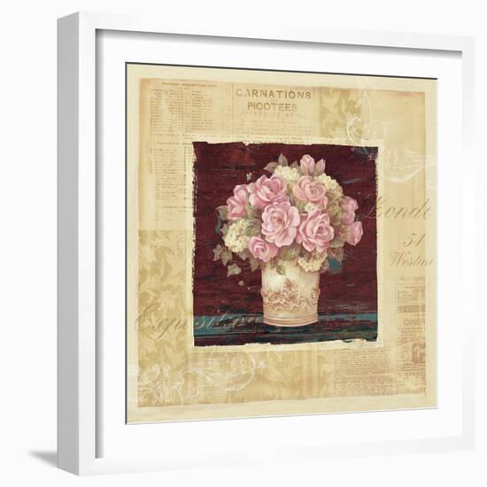 Vintage Rose Pink-Pamela Gladding-Framed Art Print