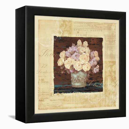 Vintage Rose Yellow-Pamela Gladding-Framed Stretched Canvas