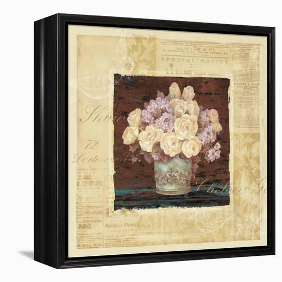Vintage Rose Yellow-Pamela Gladding-Framed Stretched Canvas