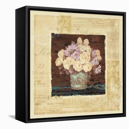 Vintage Rose Yellow-Pamela Gladding-Framed Stretched Canvas