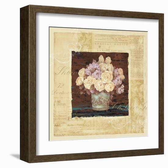 Vintage Rose Yellow-Pamela Gladding-Framed Art Print