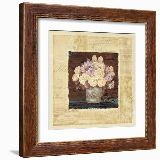 Vintage Rose Yellow-Pamela Gladding-Framed Art Print