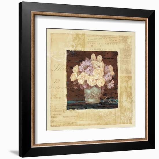 Vintage Rose Yellow-Pamela Gladding-Framed Art Print