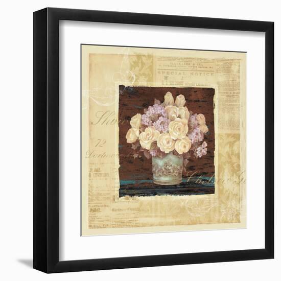 Vintage Rose Yellow-Pamela Gladding-Framed Art Print